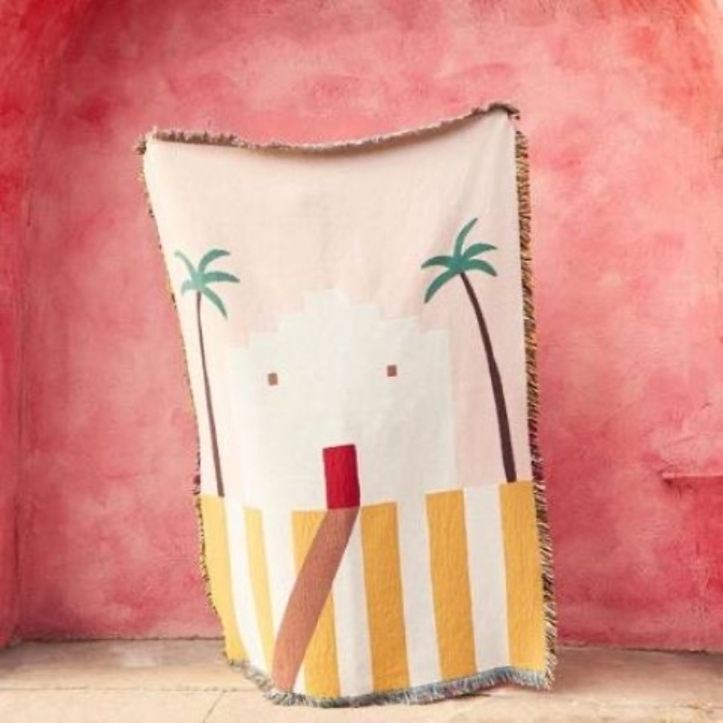 Coperta Decorativa Rosa Pastel - Boho Throw Blanket Fringe recensione e prezzo