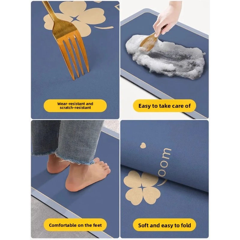 Tappetini da Bagno in Diatomit - Quick Dry Diatomite Bath Mat recensione e prezzo